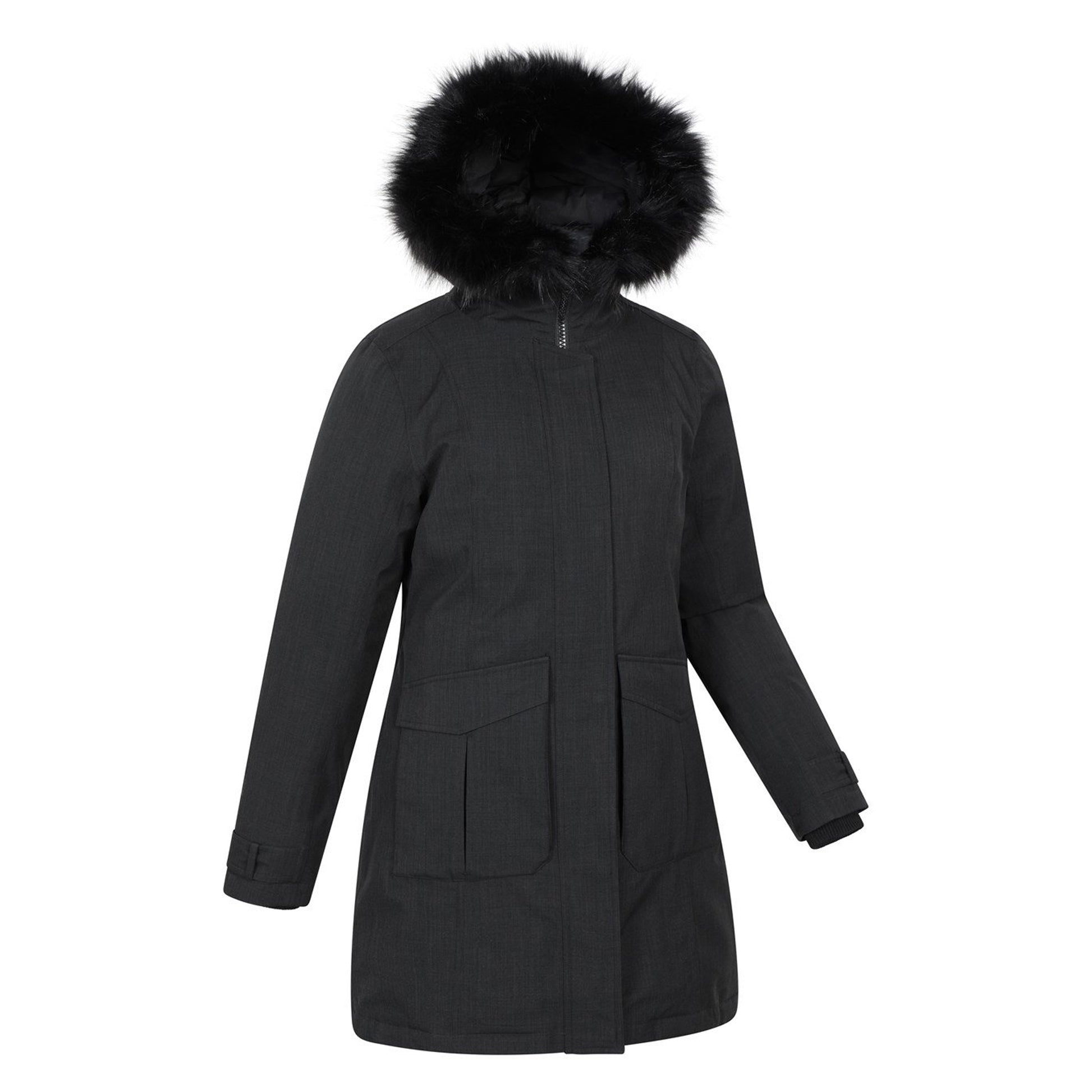 Jet Black - Side - Mountain Warehouse Womens-Ladies Aurora Down Jacket