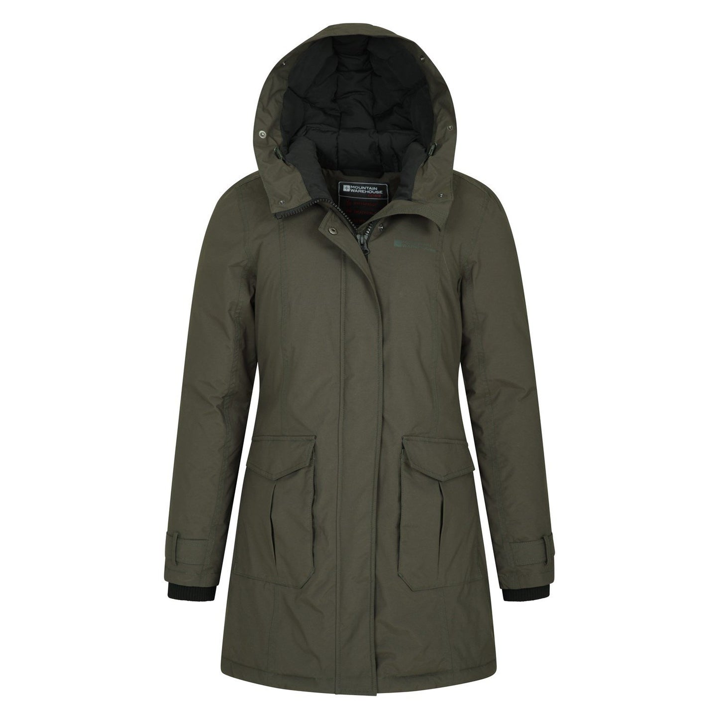 Green - Close up - Mountain Warehouse Womens-Ladies Aurora Down Jacket