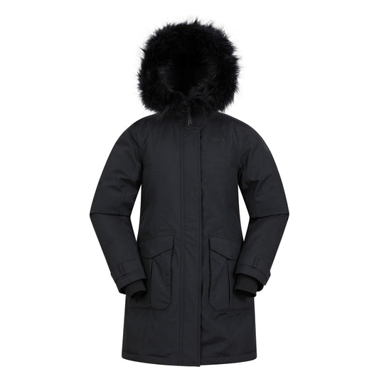 Black - Front - Mountain Warehouse Womens-Ladies Aurora Down Jacket