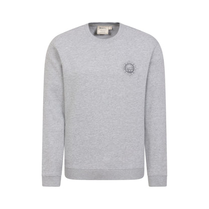 Light Grey - Front - Mountain Warehouse Mens Compass Crew Neck Sweatshirt