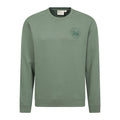 Green - Front - Mountain Warehouse Mens Mountain Crew Neck Sweatshirt