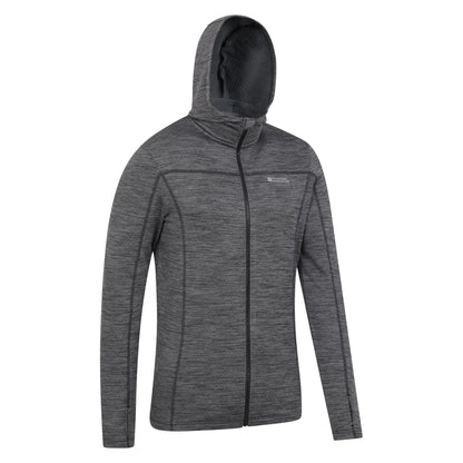 Dark Grey - Side - Mountain Warehouse Mens Finsbury Textured Hoodie