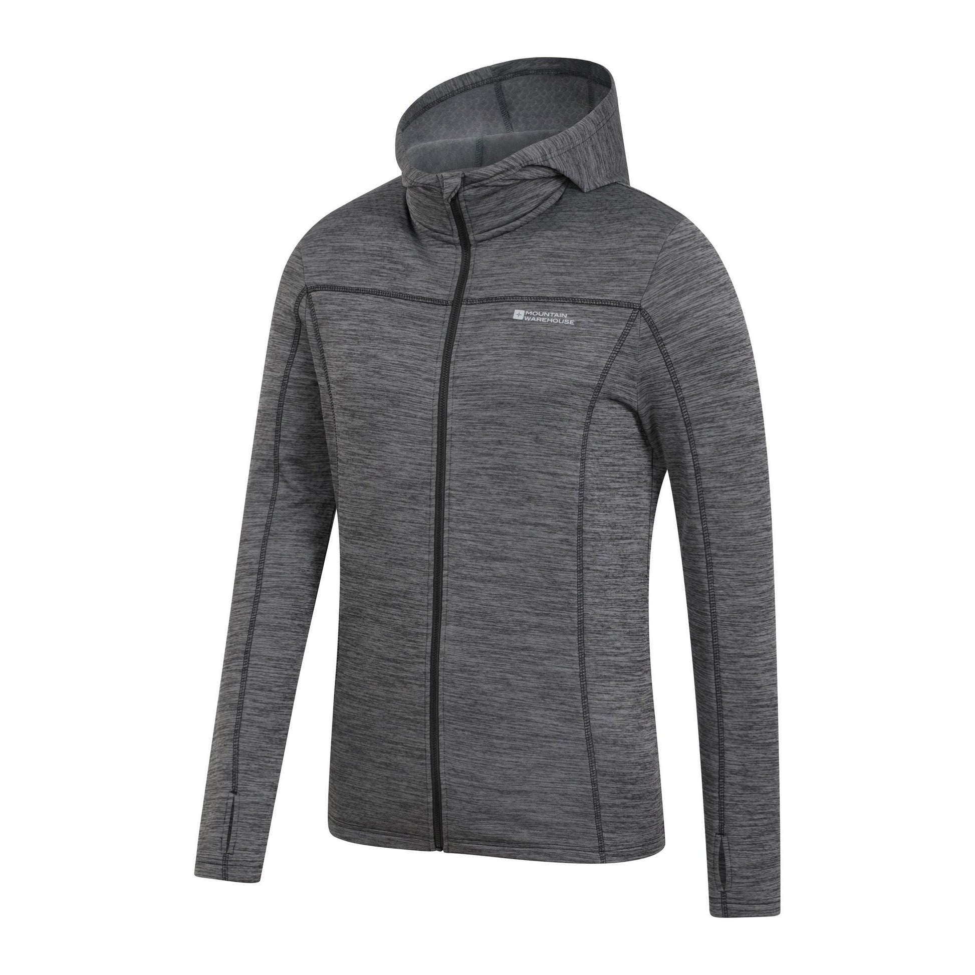 Dark Grey - Lifestyle - Mountain Warehouse Mens Finsbury Textured Hoodie