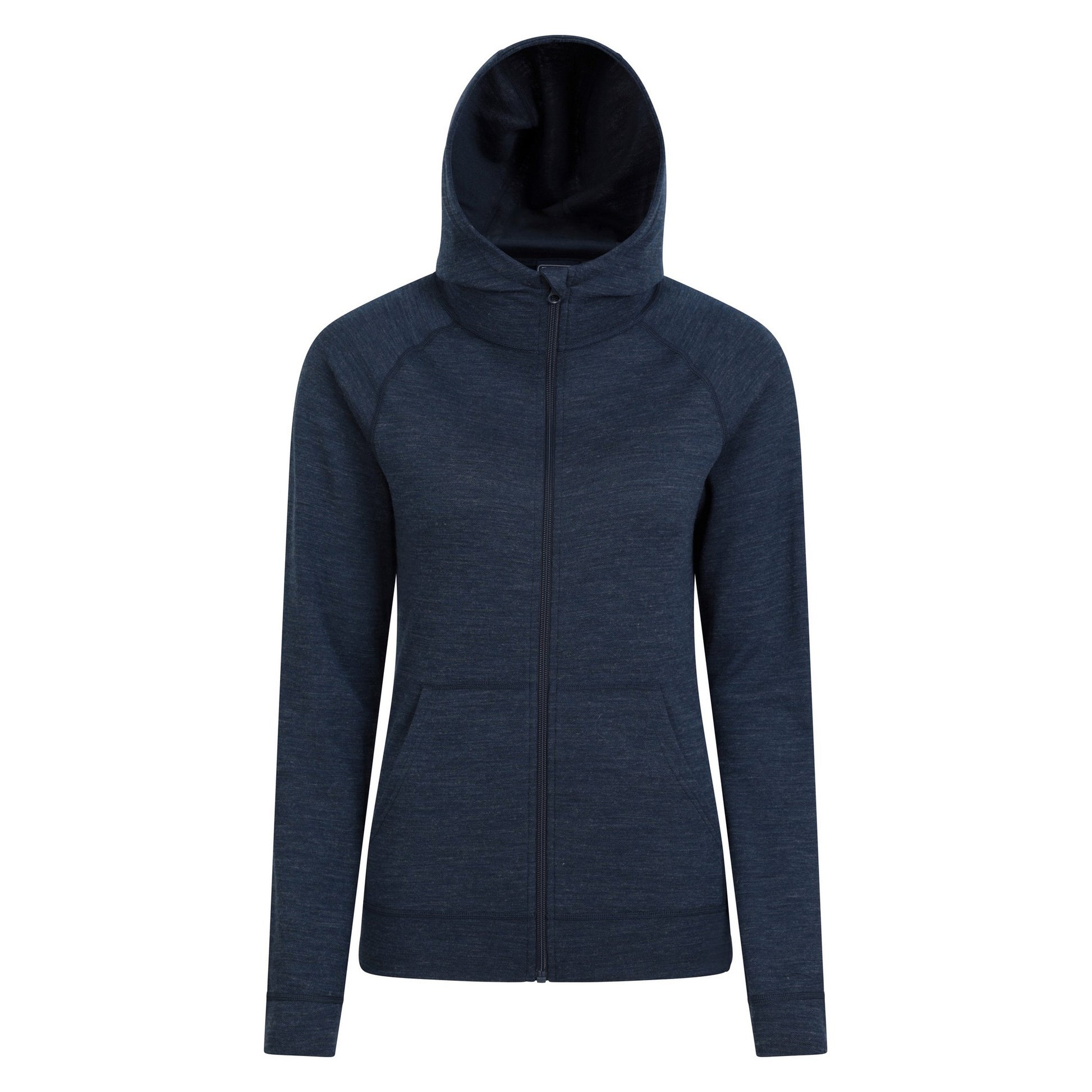 Navy - Front - Mountain Warehouse Womens-Ladies Full Zip Hoodie