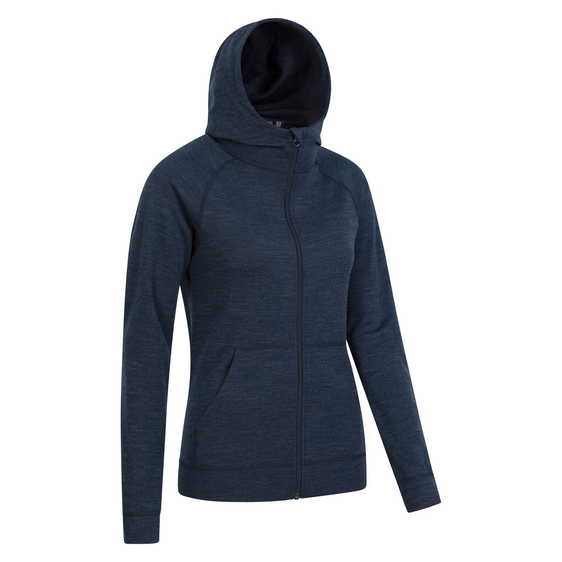 Navy - Side - Mountain Warehouse Womens-Ladies Full Zip Hoodie