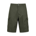 Khaki Green - Front - Mountain Warehouse Mens Lakeside Cargo Shorts