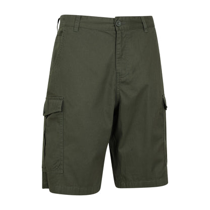 Khaki Green - Side - Mountain Warehouse Mens Lakeside Cargo Shorts