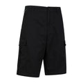 Black - Side - Mountain Warehouse Mens Lakeside Cargo Shorts