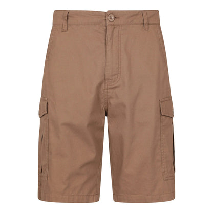 Light Brown - Front - Mountain Warehouse Mens Lakeside Cargo Shorts