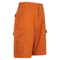 Orange - Side - Mountain Warehouse Mens Lakeside Cargo Shorts