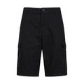 Black - Front - Mountain Warehouse Mens Lakeside Cargo Shorts