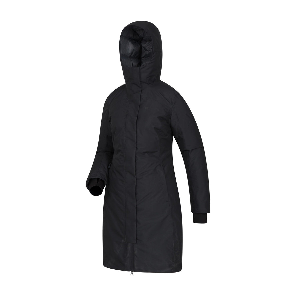 Black - Lifestyle - Mountain Warehouse Womens-Ladies Polar Down Long Length Hybrid Jacket