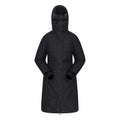 Black - Front - Mountain Warehouse Womens-Ladies Polar Down Long Length Hybrid Jacket