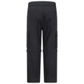 Black - Back - Mountain Warehouse Childrens-Kids Convertible Active Trousers