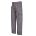 Dark Grey - Side - Mountain Warehouse Childrens-Kids Convertible Active Trousers