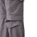 Dark Grey - Pack Shot - Mountain Warehouse Childrens-Kids Convertible Active Trousers