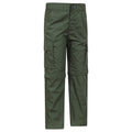 Khaki Green - Lifestyle - Mountain Warehouse Childrens-Kids Convertible Active Trousers