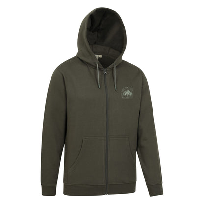 Khaki Green - Lifestyle - Mountain Warehouse Mens Adventure Full Zip Hoodie