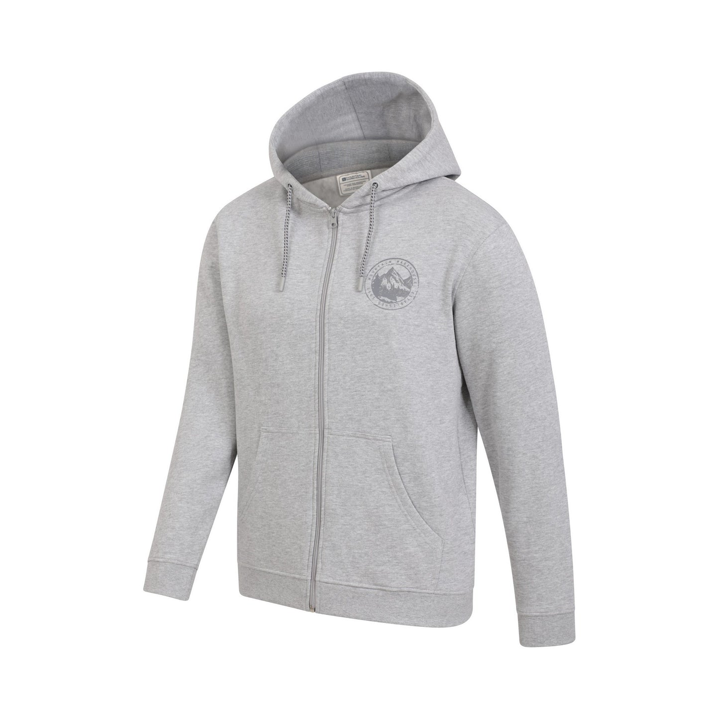 Grey - Back - Mountain Warehouse Mens Mountain Full Zip Hoodie