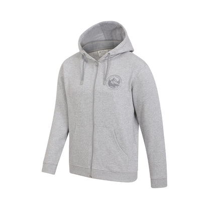 Grey - Back - Mountain Warehouse Mens Mountain Full Zip Hoodie