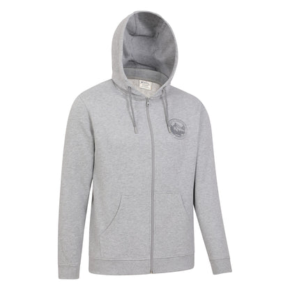 Grey - Side - Mountain Warehouse Mens Mountain Full Zip Hoodie