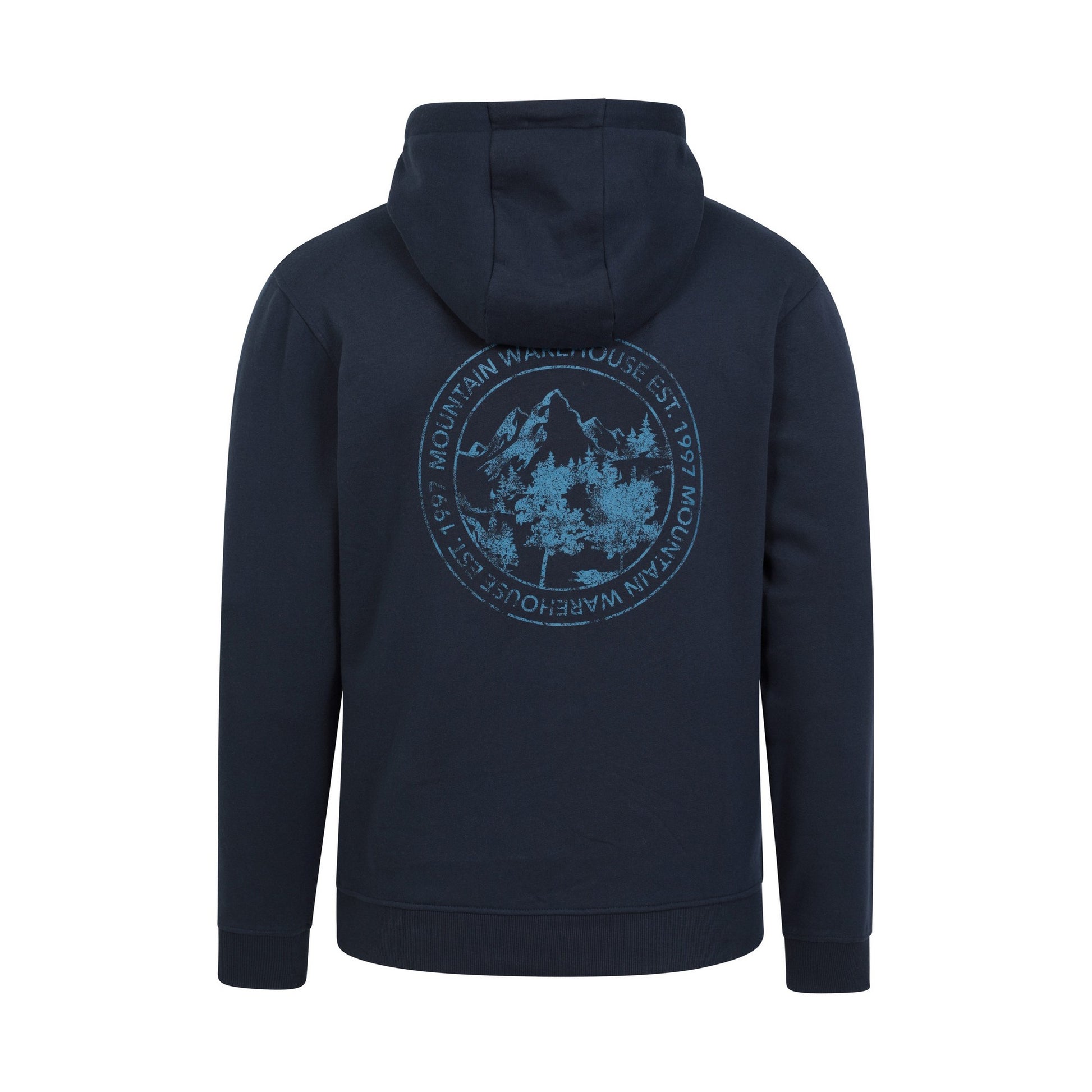 Navy - Back - Mountain Warehouse Mens Mountain Overhead Hoodie
