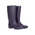 Dark Purple - Front - Mountain Warehouse Womens-Ladies Splash Wellington Boots