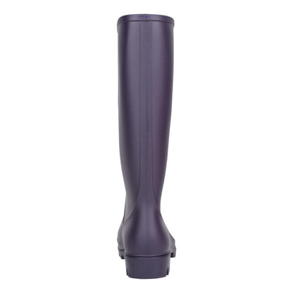 Dark Purple - Back - Mountain Warehouse Womens-Ladies Splash Wellington Boots