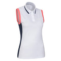 White - Side - Mountain Warehouse Womens-Ladies Classic Polo Neck Golf Vest Top