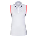 White - Front - Mountain Warehouse Womens-Ladies Classic Polo Neck Golf Vest Top