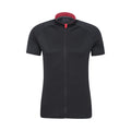 Jet Black - Front - Mountain Warehouse Mens Roubaix Full Zip Cycling Top
