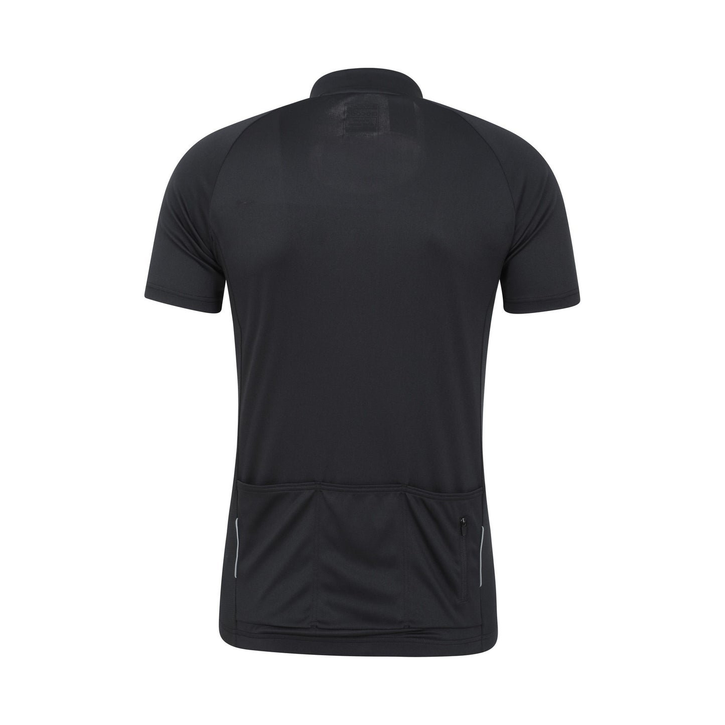 Jet Black - Back - Mountain Warehouse Mens Roubaix Full Zip Cycling Top