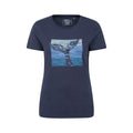 Navy - Front - Mountain Warehouse Womens-Ladies Whale Tail Organic T-Shirt