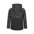 Black Camo - Back - Mountain Warehouse Childrens-Kids Exodus Camouflage Soft Shell Jacket