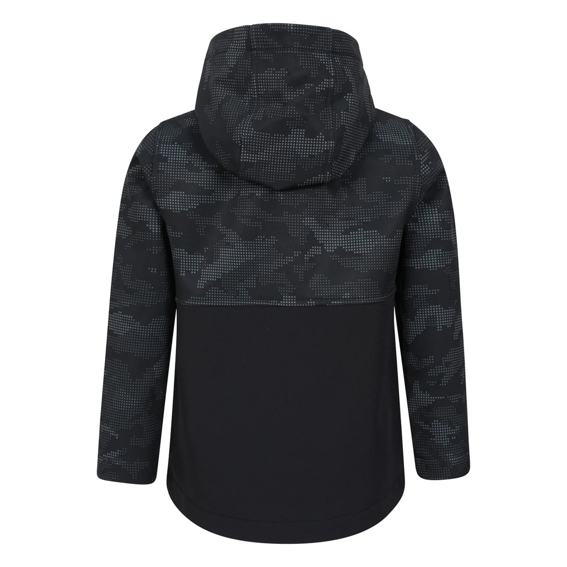 Black - Back - Mountain Warehouse Childrens-Kids Exodus Camouflage Soft Shell Jacket
