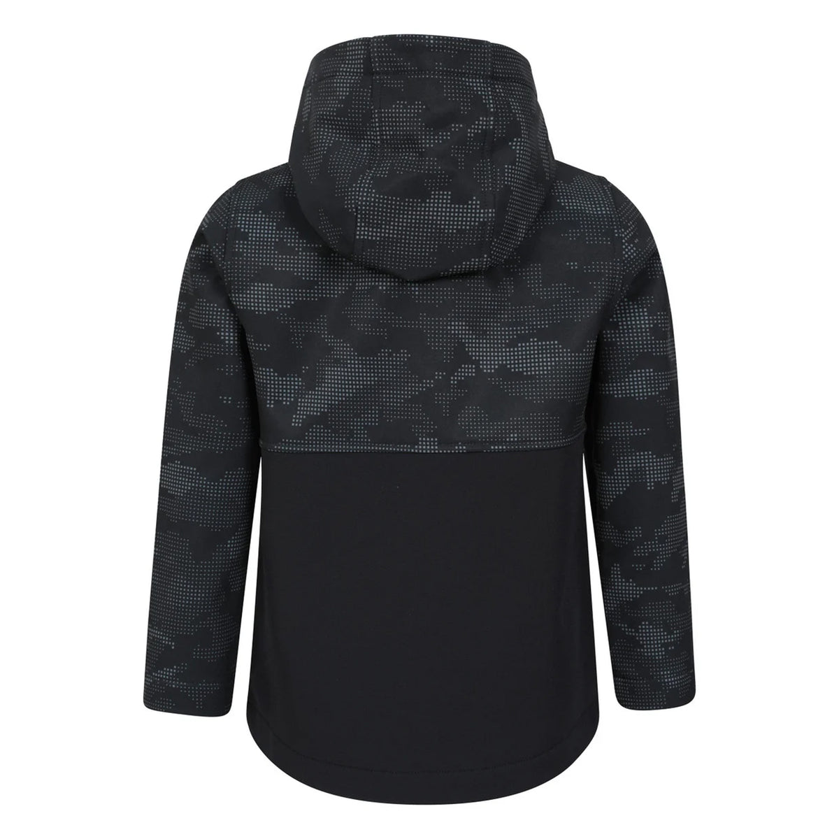 Black - Back - Mountain Warehouse Childrens-Kids Exodus Camouflage Soft Shell Jacket