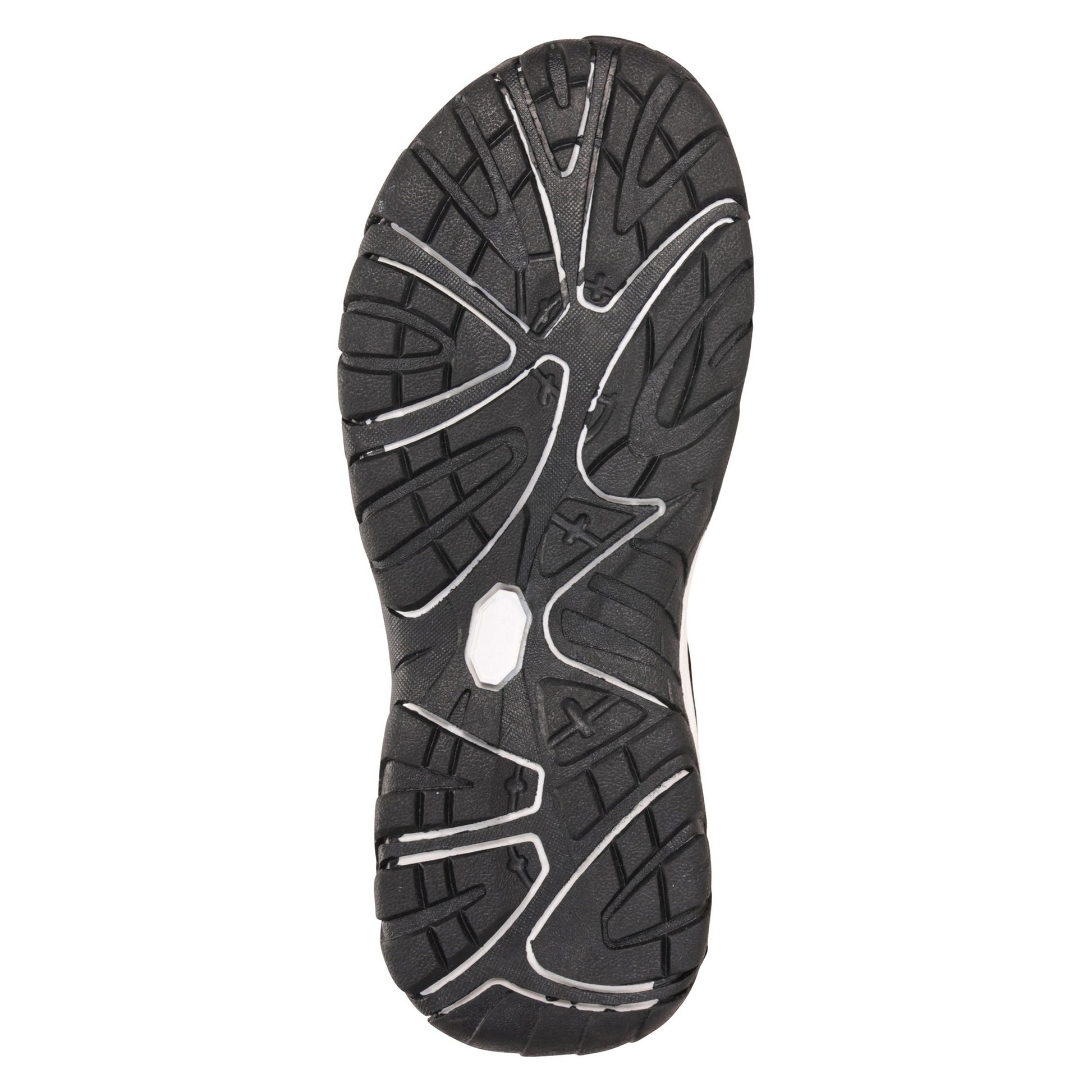 Black - Close up - Mountain Warehouse Childrens-Kids 3 Touch Fastening Strap Sandals