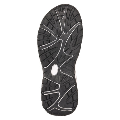 Black - Close up - Mountain Warehouse Childrens-Kids 3 Touch Fastening Strap Sandals