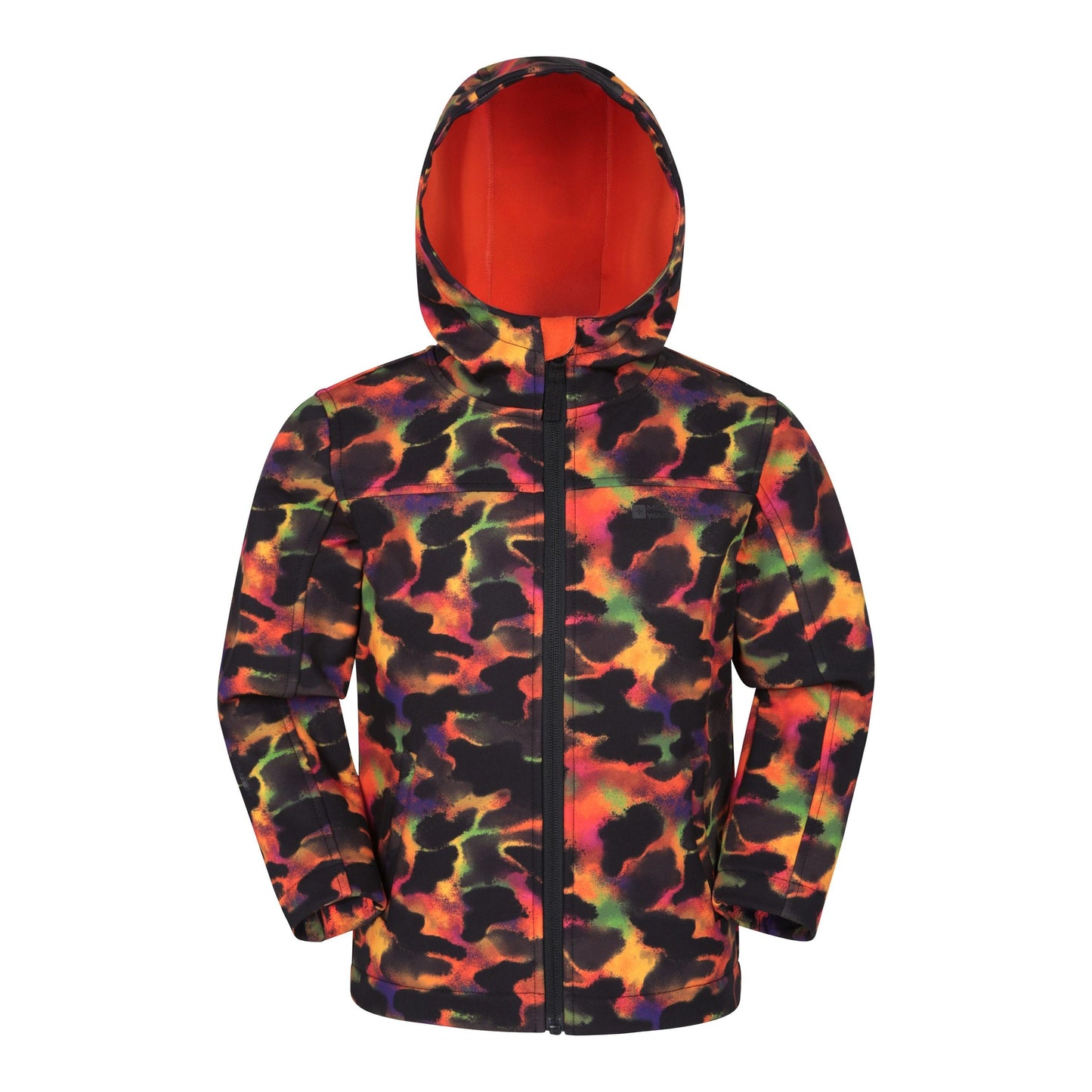 Red - Front - Mountain Warehouse Childrens-Kids Exodus II Animal Print Water Resistant Soft Shell Jacket
