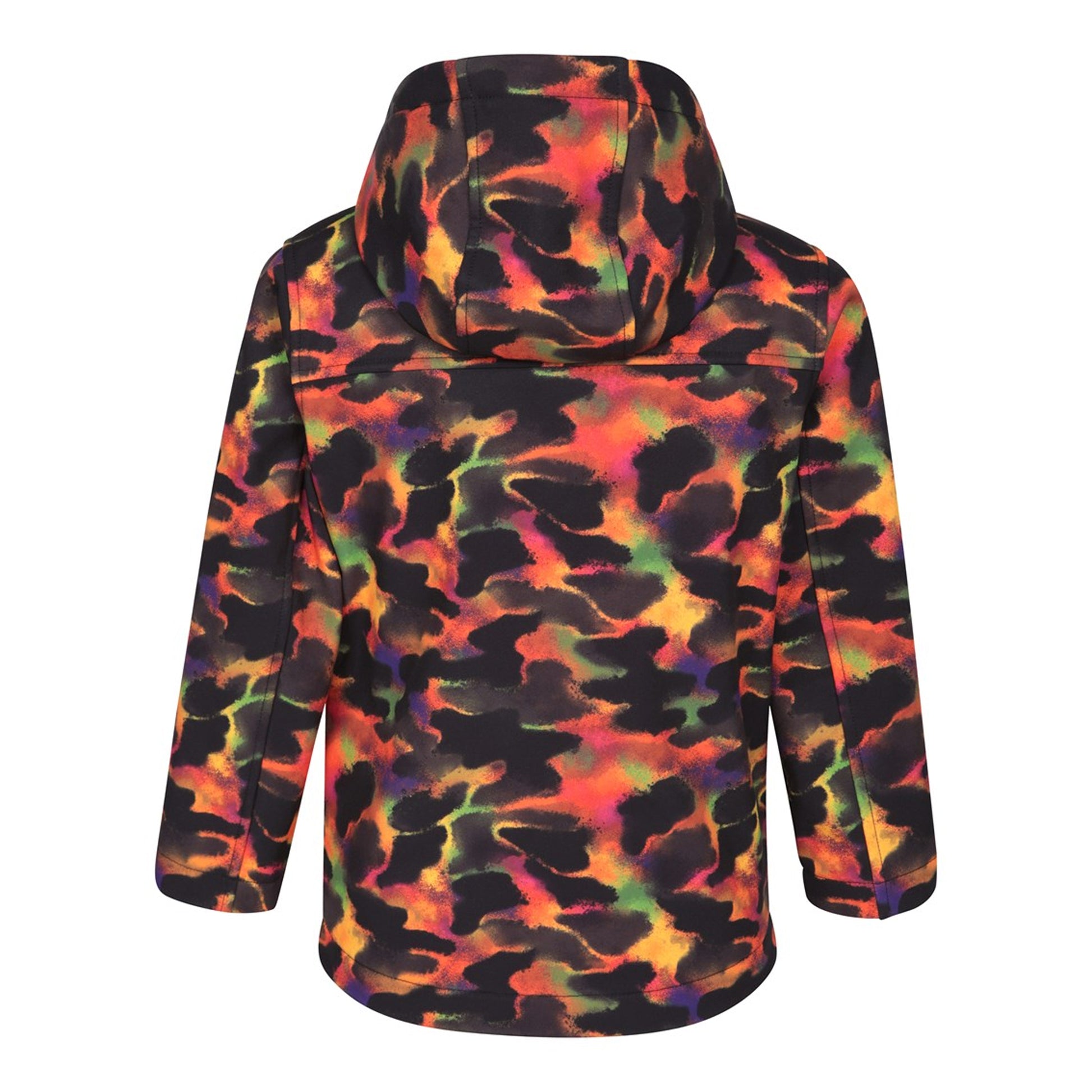 Red - Back - Mountain Warehouse Childrens-Kids Exodus II Animal Print Water Resistant Soft Shell Jacket
