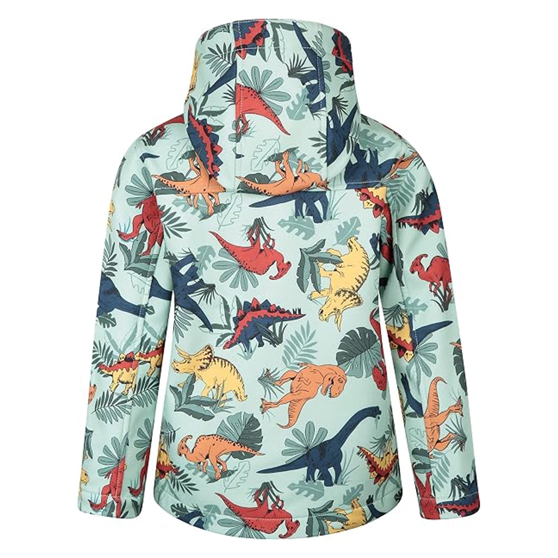 Multicoloured - Back - Mountain Warehouse Childrens-Kids Exodus II Animal Print Water Resistant Soft Shell Jacket