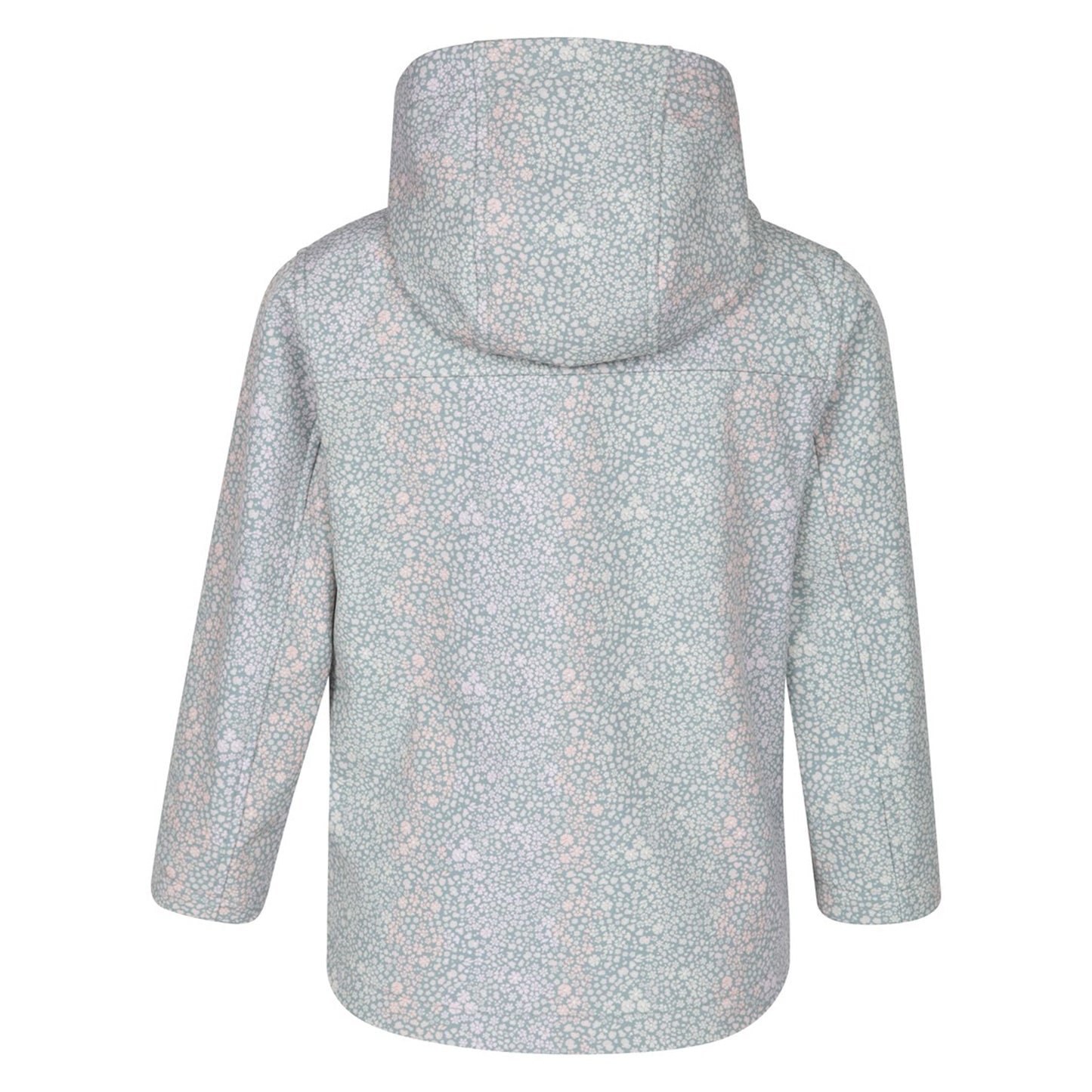 Light Khaki - Back - Mountain Warehouse Childrens-Kids Exodus II Animal Print Water Resistant Soft Shell Jacket