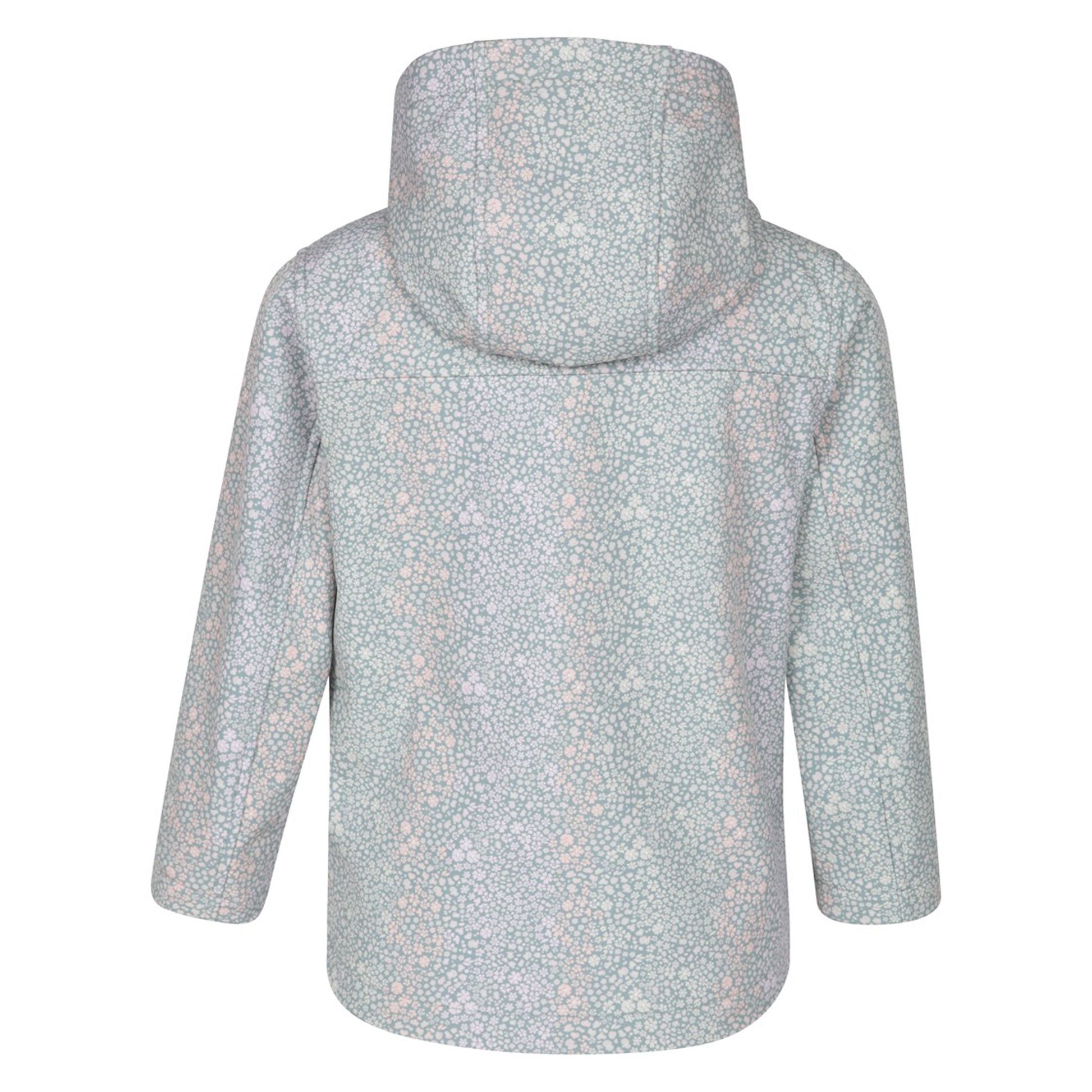 Light Khaki - Back - Mountain Warehouse Childrens-Kids Exodus II Animal Print Water Resistant Soft Shell Jacket