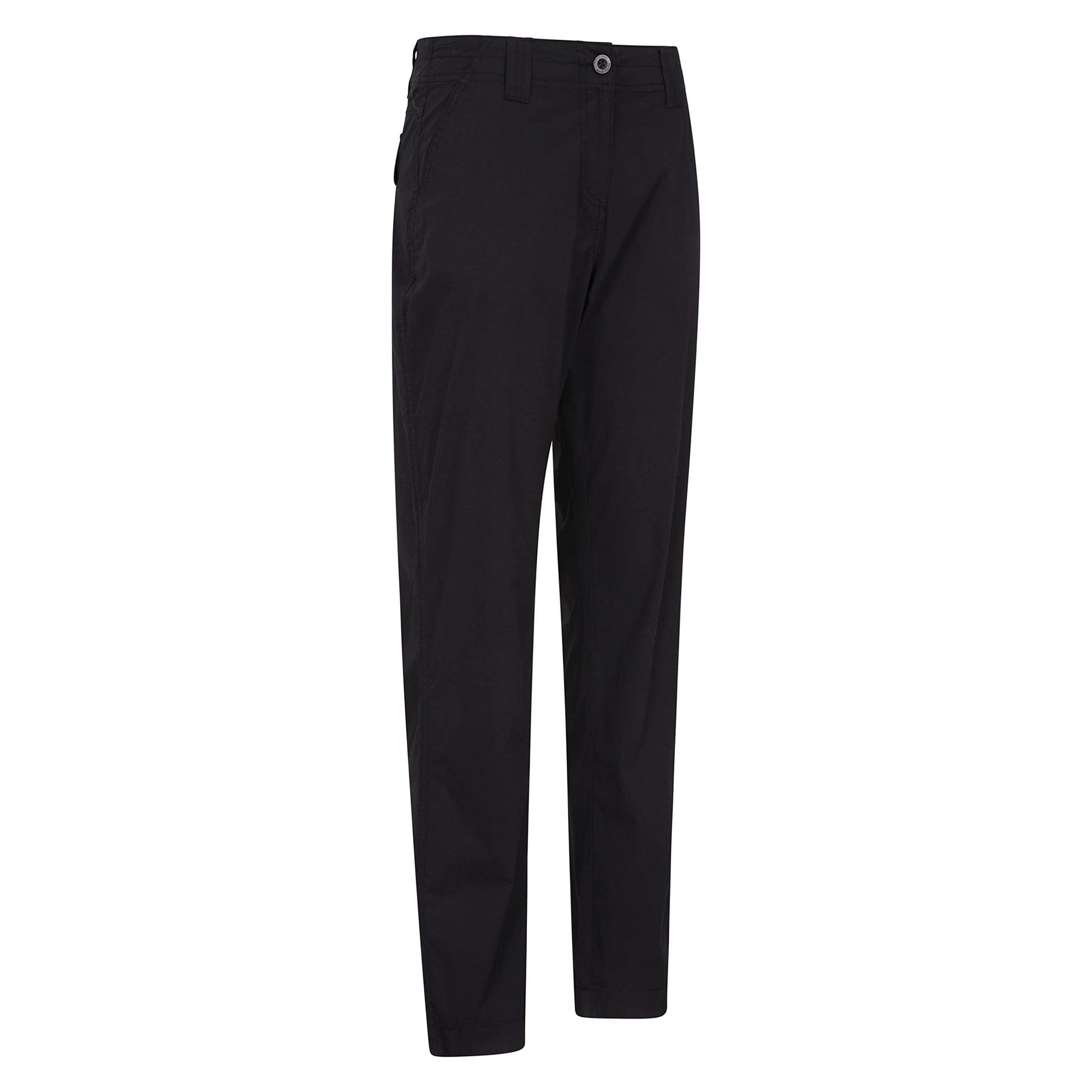 Black - Side - Mountain Warehouse Womens-Ladies Coast Stretch Trousers