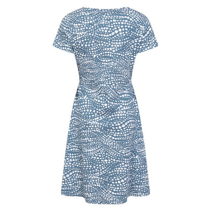 Pale Blue - Back - Mountain Warehouse Womens-Ladies Essentials Lora Polka Dot Skater Dress