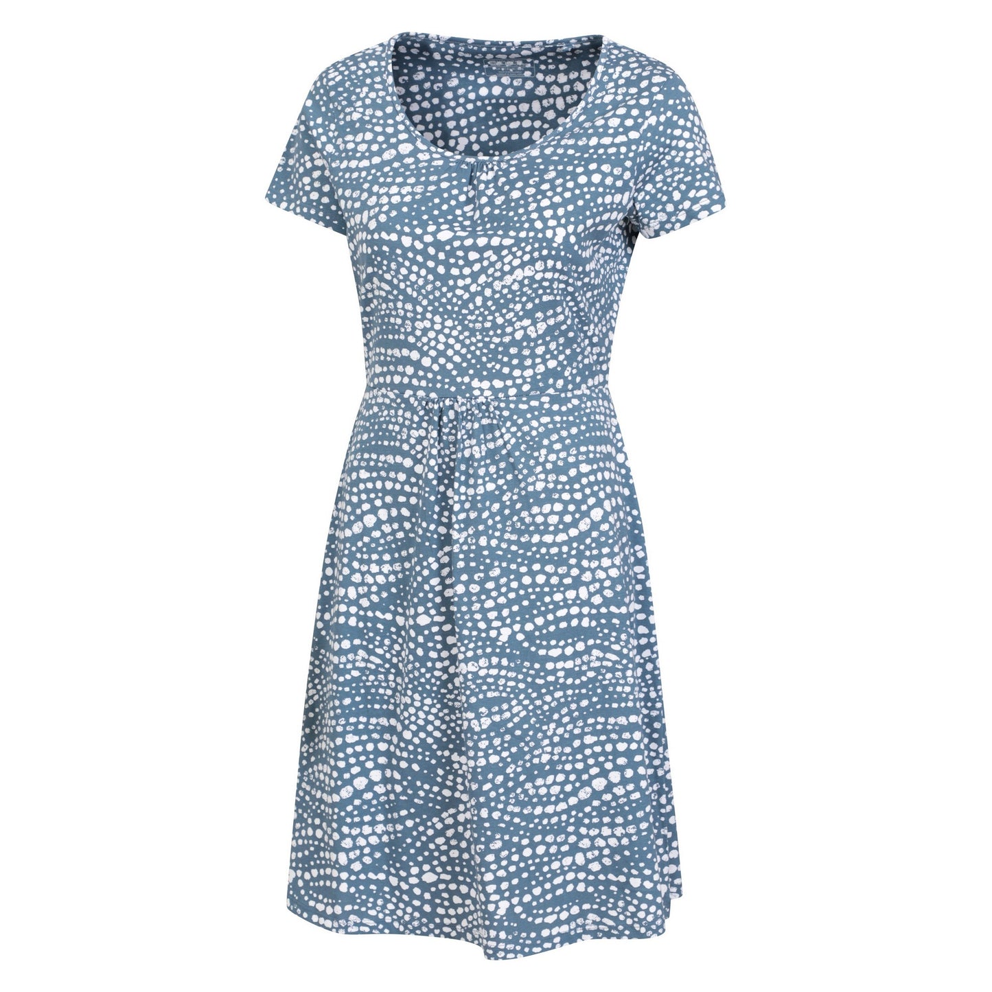 Pale Blue - Side - Mountain Warehouse Womens-Ladies Essentials Lora Polka Dot Skater Dress