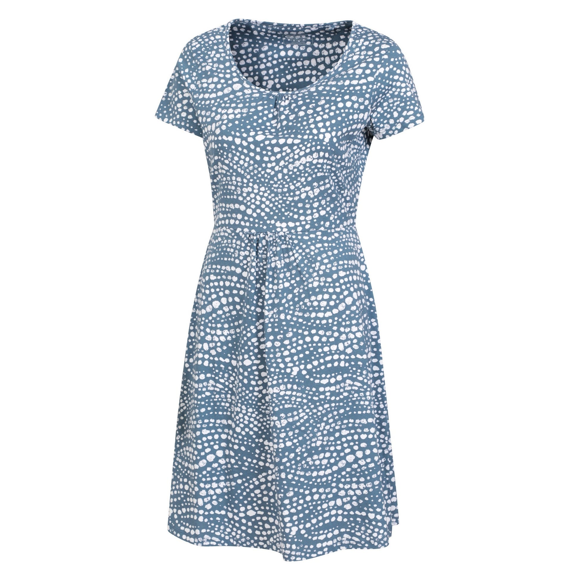 Pale Blue - Side - Mountain Warehouse Womens-Ladies Essentials Lora Polka Dot Skater Dress