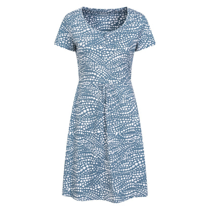 Pale Blue - Front - Mountain Warehouse Womens-Ladies Essentials Lora Polka Dot Skater Dress