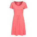 Coral - Front - Mountain Warehouse Womens-Ladies Essentials Lora Plain Skater Dress