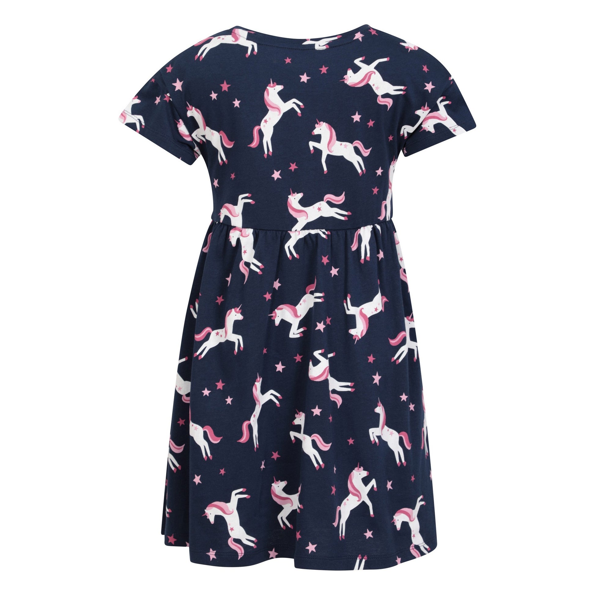 Navy - Back - Mountain Warehouse Girls Essentials Lora Unicorn Dress